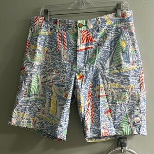 Lilly Pulitzer men’s fitz shorts nautical sailing printed